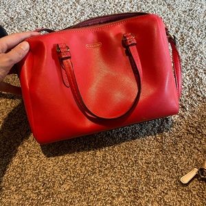 Red Coach Purse - Crossbody